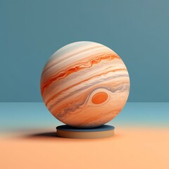 Beauty planet isolated clay cartoon, AI Generated