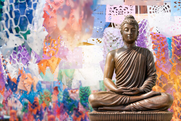 Buddha images, Buddha statue on bokeh background