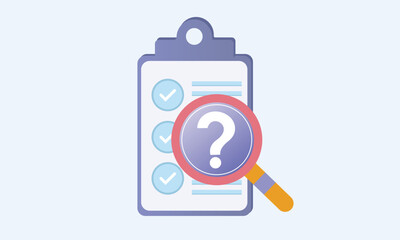 FAQ.on white background.Vector Design Illustration.