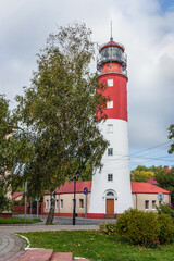 Fototapeta na wymiar Old lighthouse in Baltiysk. Russia