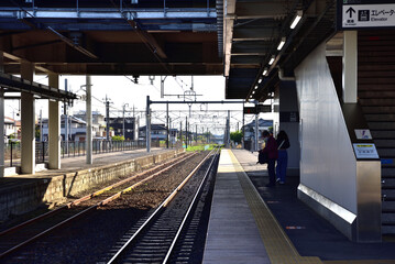 駅のプラットホーム