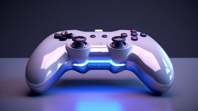 video game controller HD 8K wallpaper Stock Photographic Image
