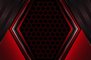 Black Red Modern Abstract Background