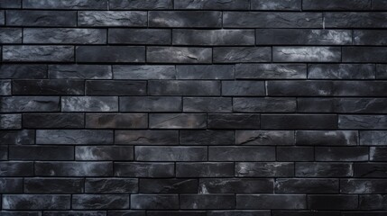 Dark Urban Charm: Black Painted Brick Wall