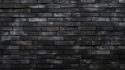 Industrial Brickwork: Black Painted Wall Background