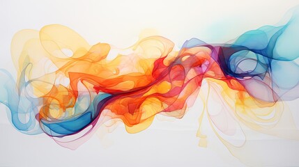 Whimsical Watercolor Fantasia: Bright Paper Creation