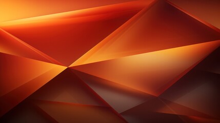 Obraz premium 3d rendering of yellow orange red abstract background for geometric design triangle square lines gradient futuristic dark light modern web banner