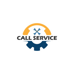 Call Service Logo Template Illustrations.
