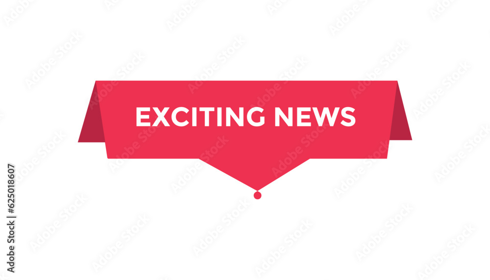 Canvas Prints exciting news button web banner templates. vector illustration