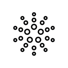 Black line icon for ada molecular 