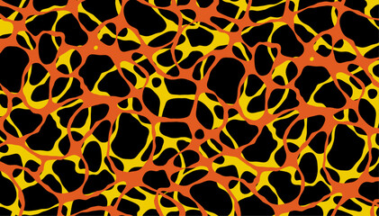 Seamless Vector Lava repeating Pattern Texture