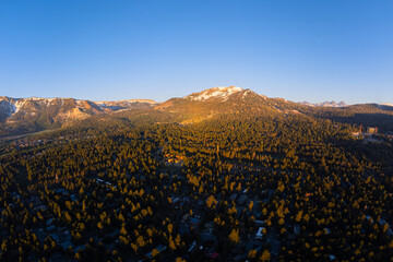 Mammoth Lakes, CA from above