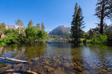 Sherwin Lakes in the Sierra Nevada Mountains above Mammoth Lakes, California