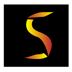 Minimal Innovative Initial NS logo and SN logo. Letter S NS SN creative elegant Monogram. Premium Business S logo icon. White color on black background,