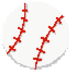 Baseball ball pixel art