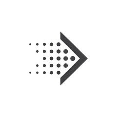 arrow icon vector illustration isolated white background