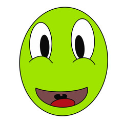 simple and unique animated cartoon face icon