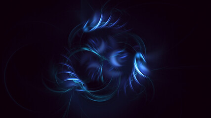 Fototapeta premium 3D rendering abstract multicolor supernova fractal light background