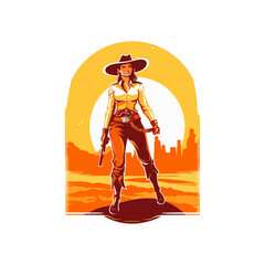illustration of a cowboy