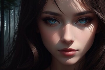 portrait of a woman with makeup