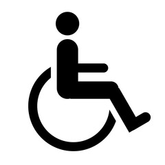 handicap sign for disabled person reservation