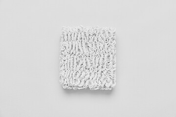 Monochromatic color instant noodle.