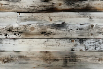 Minimalist White Wooden Wall Texture with Design Space, AI generated