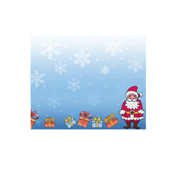 Christmass celebration. Santa and gift box. Santa and snow. Christmass celebration symbol.