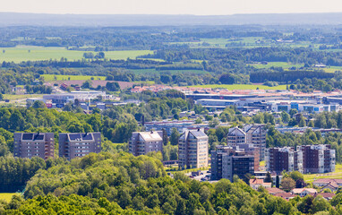 Obraz premium Residential area in a city view