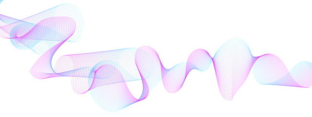 Abstract colorful blue, pink blend wave lines and technology background. Modern colorful flowing wave lines and glowing moving lines. Futuristic technology and sound wave lines background.