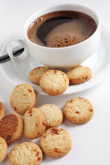 Cookies and cup of coffee