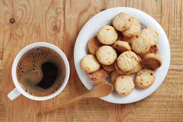 Cookies and cup of coffee