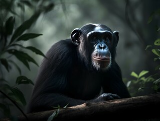 Chimpanzee in wild