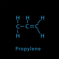 structure formula chemical flat style illustration