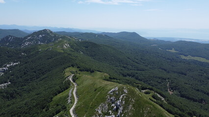 Fototapeta na wymiar Peak Guslica, Platak, Croatia