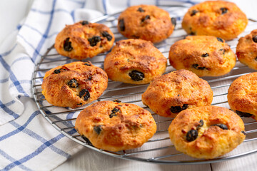 Homemade baked cheesecakes.