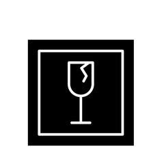fragile glyph icon