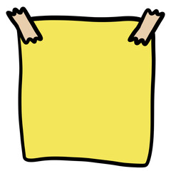 sheet of paper with a clip