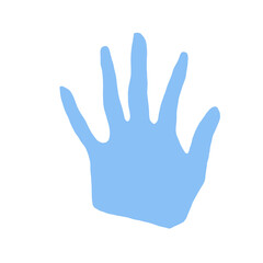 hand sign isolated on white