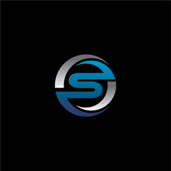 S Letter Initial Logo Design Template Vector Illustration