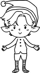 Elf Christmas Sketch