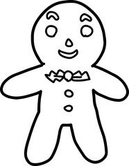 Cookie Gingerbread man Sketch