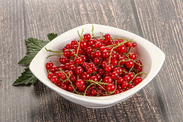Sweet ripe red currant berries