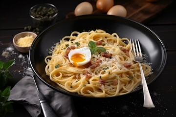 Egg pasta pot. Generate Ai