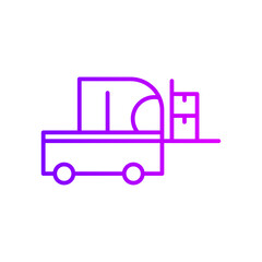 forklift gradient icon