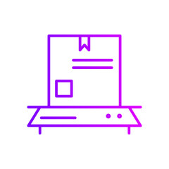 weight scale gradient icon