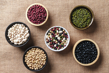 Five types beans for Backgrounds.