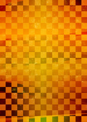 ゴールドのグラデーション背景イラスト　格子柄の背景画像　和柄