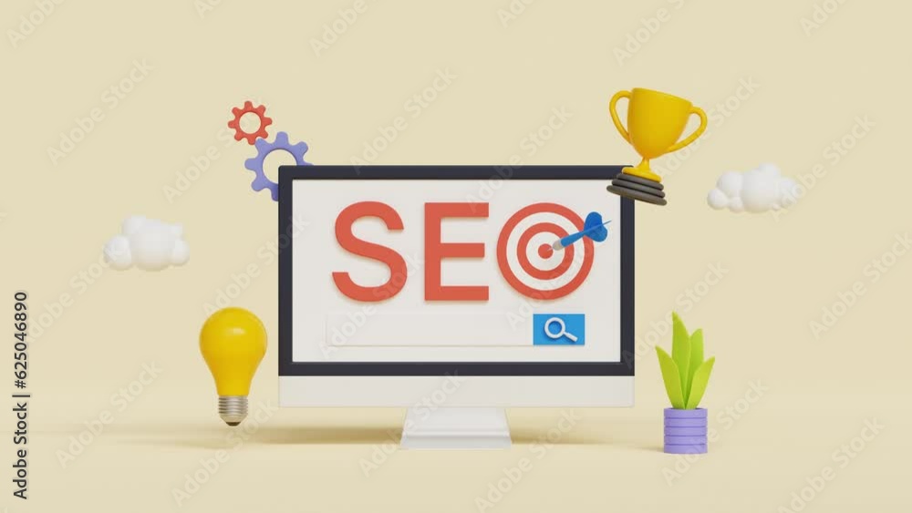 Poster seo optimization, web analytics and seo marketing social media concept. strategy and planning for se