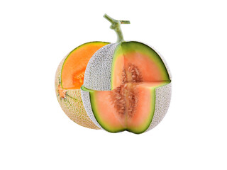 cantaloupe melon isolated on transparnt png